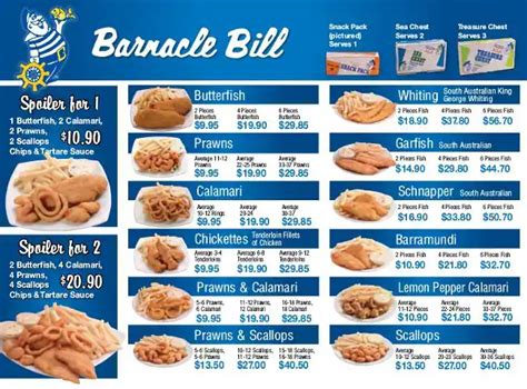 barnacle bill's reviews|barnacle bill's menu.